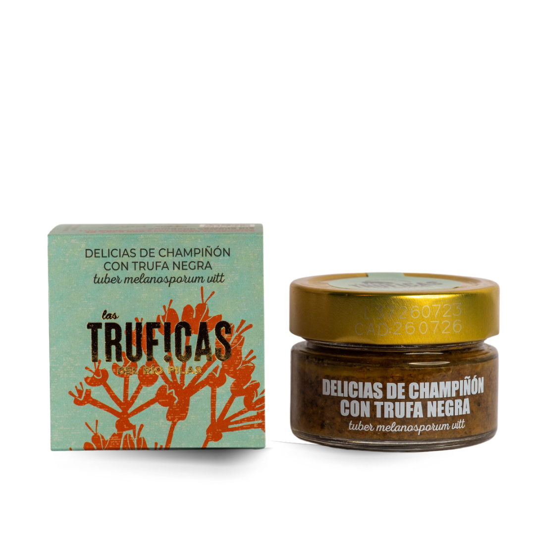 Delicias de champiñón con trufa negra