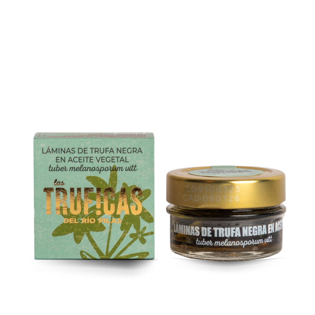 Láminas de trufa negra en aceite vegetal